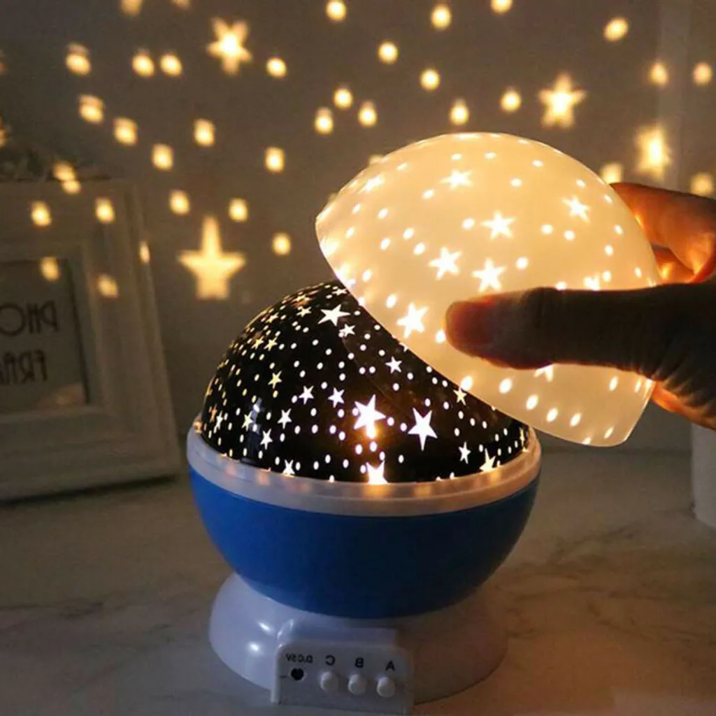 Proyector Led De Cielo Estrellado: Proyección Romántica, Fuente De Luz Giratoria De 360 Grados, Decoración Para Videojuegos.