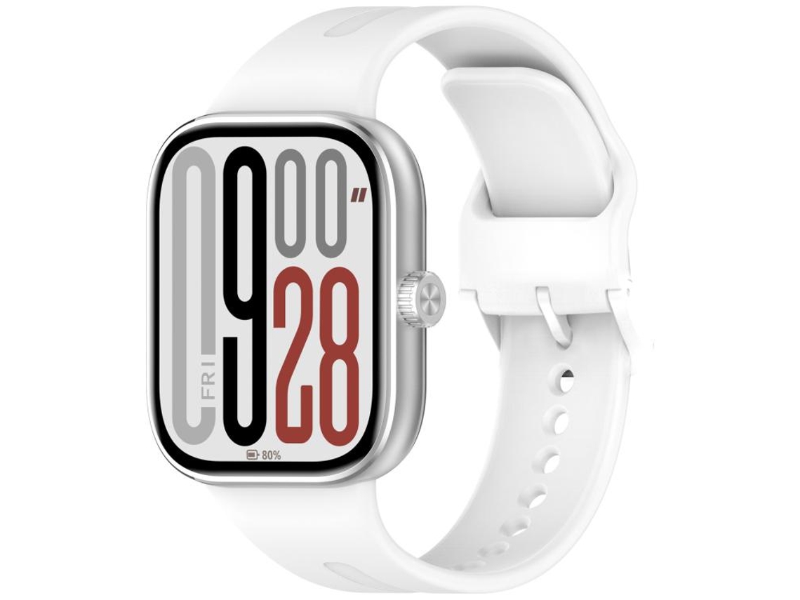 Bracelete Para Xiaomi Band 9 Pro / 8 Pro - Silicone Cor Sólida - Liberação Rápida Branca