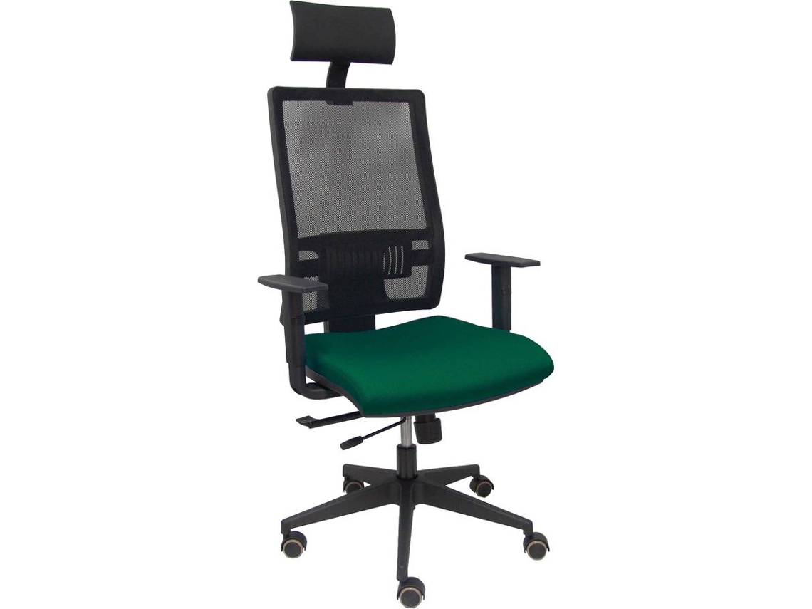 Silla Operativa PYC Horna Cabecero Verde (Brazos Ajustables - Malla)