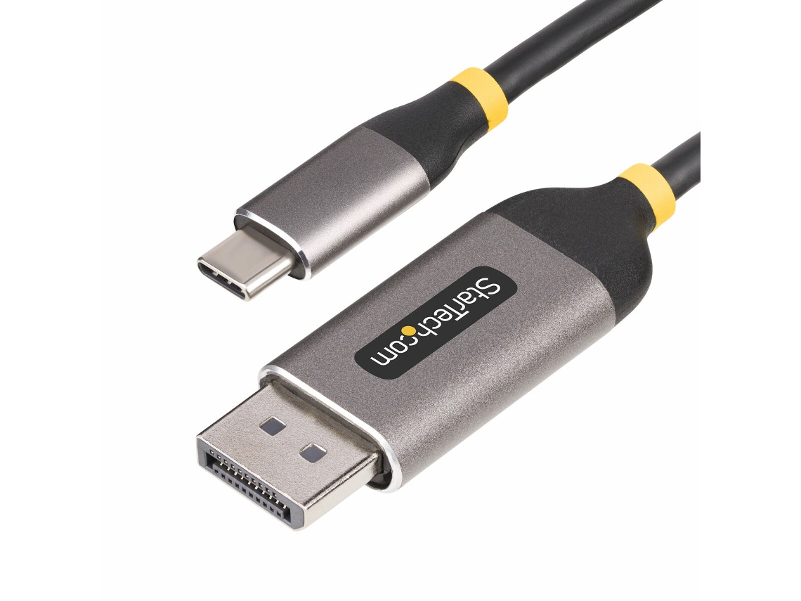 Adaptador USB STARTECH 142-USBC-DP-8K-10F (HDCP - Negro/Gris)