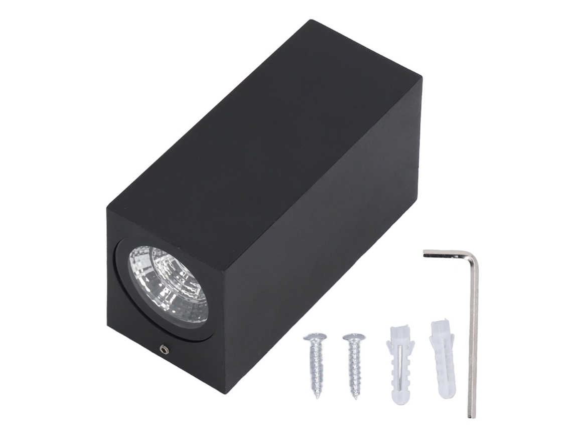 2026-lámpara De Pared Doble Cabeza 12w Impermeable Aluminio Exterior Moderna Luz Cálida 85-265v Arriba Abajo
