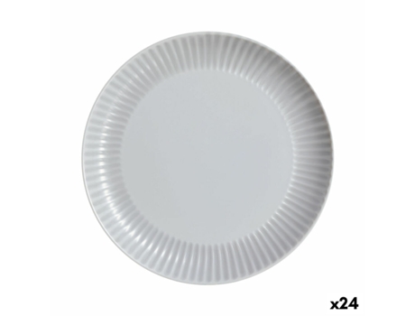 Plato Llano LUMINARC Cottage (Gris - Vidrio - Cómics)