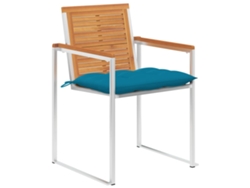 Maison Exclusive - Cadeiras De Jardim C/ Almofadões 4 Pcs Madeira De Acácia Maciça