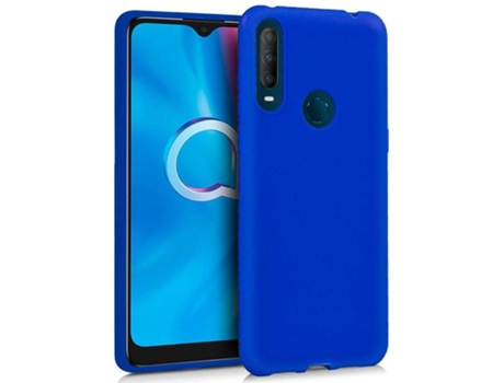 Funda para Alcatel 1S COOL Silicona Azul