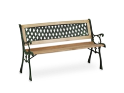 Banco de jardín con respaldo 124 x 74 x 43 cm Sofatel Fusio Sofotel