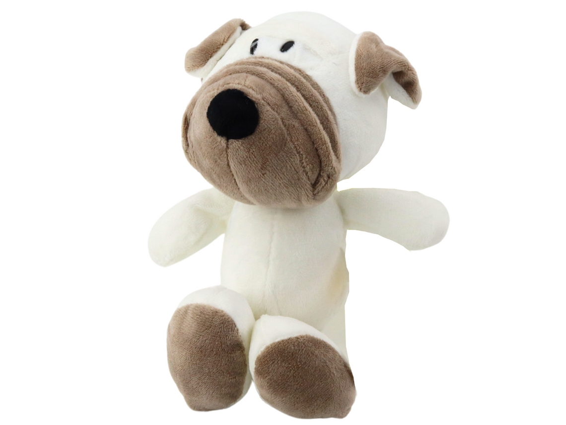 Pequeño perro carlino de peluche con ventosa de 16 cm B.active