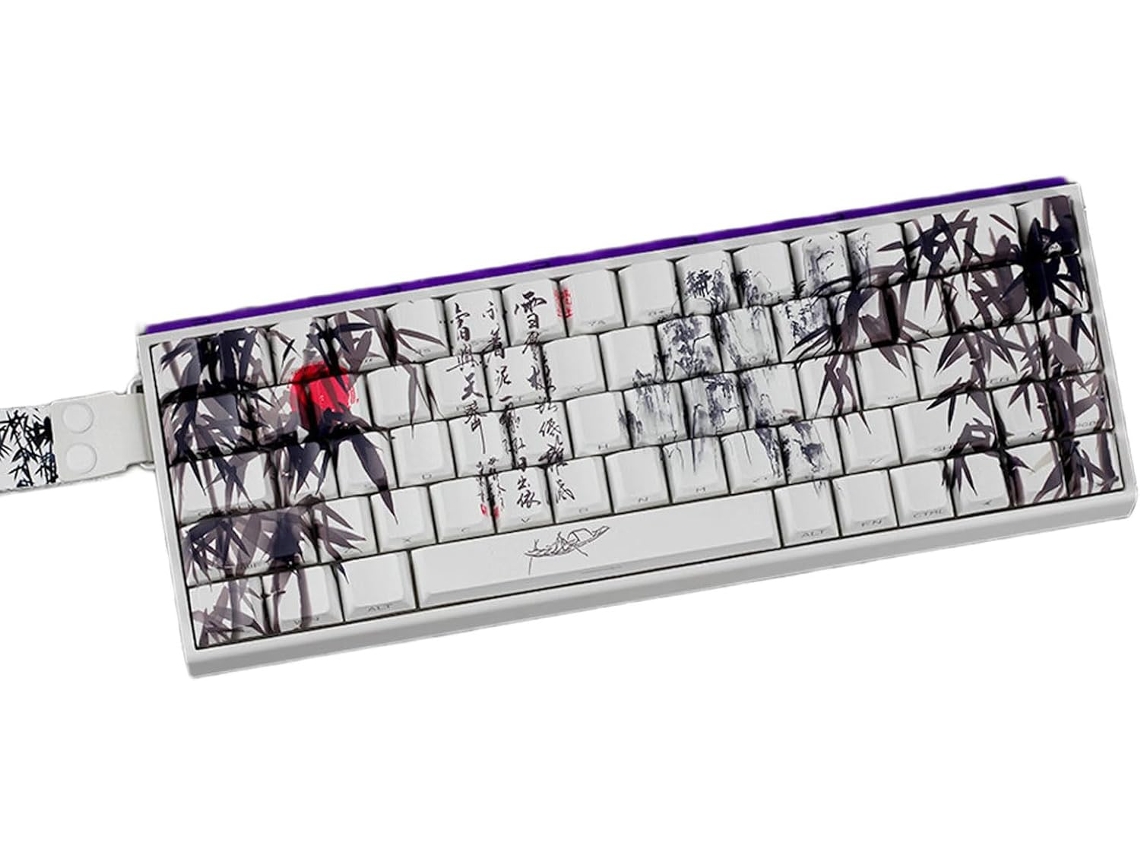 60% 68% Ansi Isos Diseño Pbt Teclas De Perfil Original Bambú