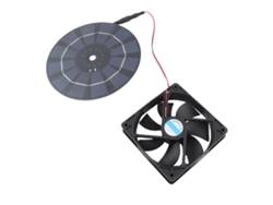 Extractor solar de 10 W con panel de silicio monocristalino para caseta de mascotas