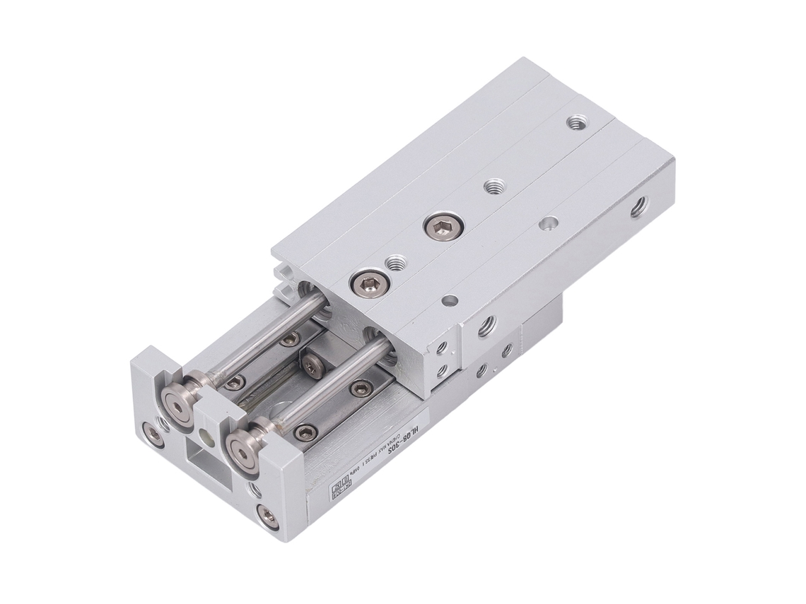 Cilindro Pneumático De Ação Dupla De Duas Barras Alumínio Aço Inox 40mm Stroke M5x0.8