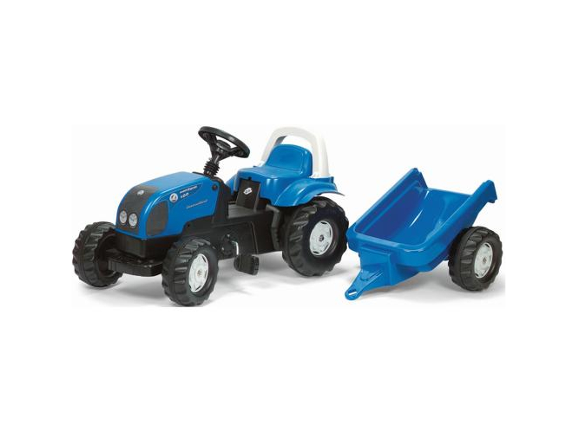 Conjunto de Tractor Landini Power Farm 95 ROLLYTOYS Kid con Remolque
