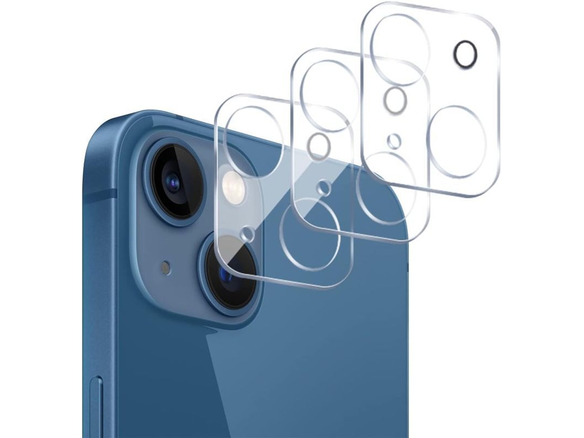 Paquete De 3 Protectores De Lente Hd Para Iphone 13 Y Iphone 13 Mini, Antiarañazos Y Antiburbujas, 9h