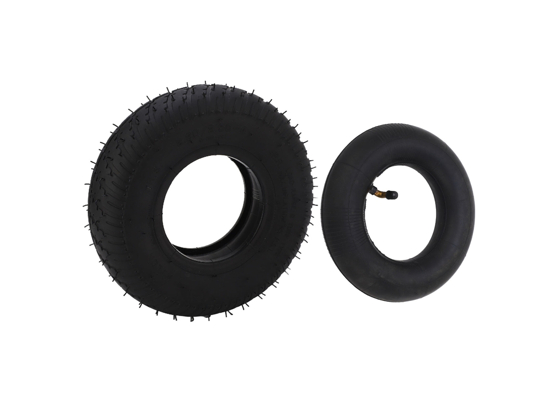 Neumáticos Elásticos De Caucho Y Grosella Para Patinetes Eléctricos 2.80 2.50 4 Con Cámara De Aire