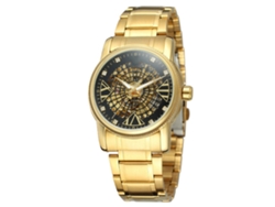 Reloj Automático Mechanico Hombre De Moda Dial Redondo Acero Inoxidable Negro