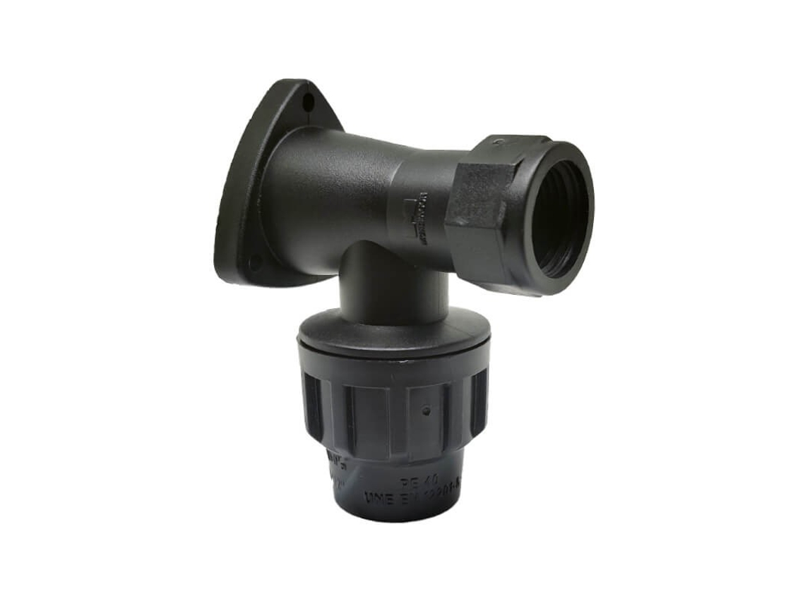 Codo de polietileno para grifo 32mm 1 Riegopro