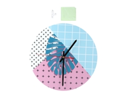 Reloj de pared moderno, de acrílico y madera, para salón, para montar uno mismo, silencioso, 28 cm (sin marca)
