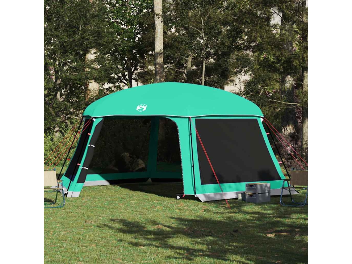 Tienda de piscina con mosquitera desmontable y paredes de malla.