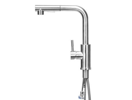 Grifo de Cocina BVSOIVIA Giratorio Extensible (Plata - Acero - 22x31 cm)