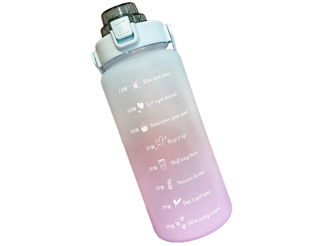 Botella Deportiva De 2000 Ml Con Temporizador, Botella Graduada Con Tapa Flip Rosewell