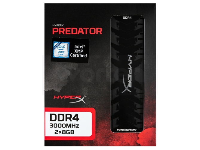 Memoria RAM DDR4 HYPERX Predator (2 x 8 GB - 3000 MHz - CL 15 - Negro)