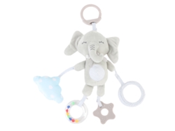 Sonajero Colgante Gris Para Cuna Con Suave Clip De Animal Para Bebés
