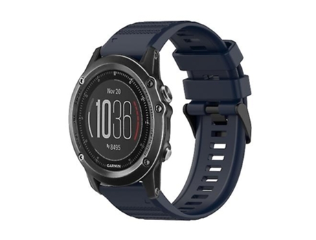 Correa Smartwatch Para Garmin Fenix 3 Zafiro 26Mm Azul Marino VENISYMLIS