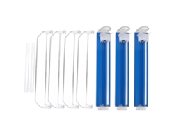 Estante Deslizante Automático Con Empujador Y Separadores Ajustables Para Bebidas - Azul