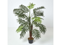 Homescapes - Mini palmera artificial verde con maceta (120 cm)