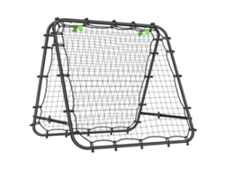 Red de rebote plegable y ajustable para fútbol, béisbol y tenis, 100x95x90 cm, color negro.