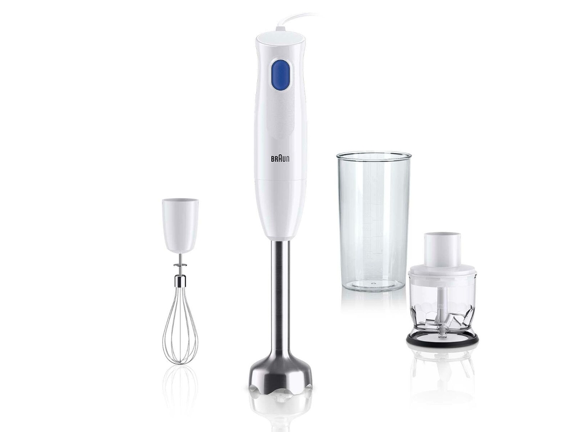 Batidora de Vaso BRAUN MQ10.202MWH (Blanco - 600 ml - 450 W)