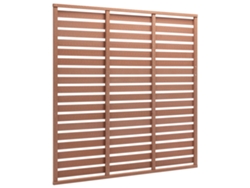 Panel de valla WPC marrón de 180 x 180 cm WSD287343 Lovely Home
