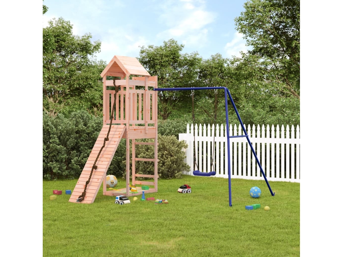 Precioso conjunto de juegos para exteriores de madera maciza Douglas Wsd16422