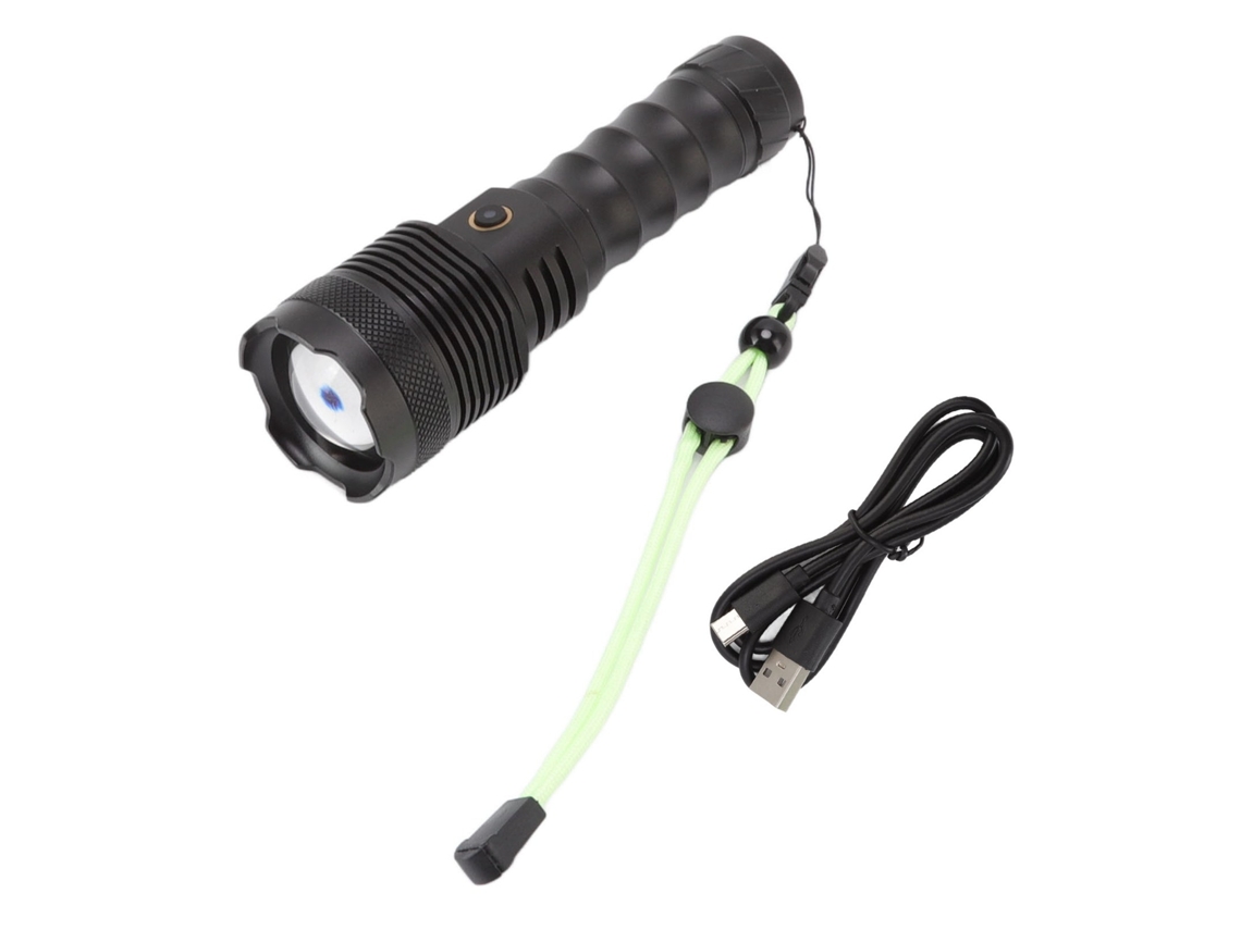 Linterna Led Potente Recargable Por Usb, Superbrillante, 3000 Lúmenes, De Aleación Aluminio, Con Zoo