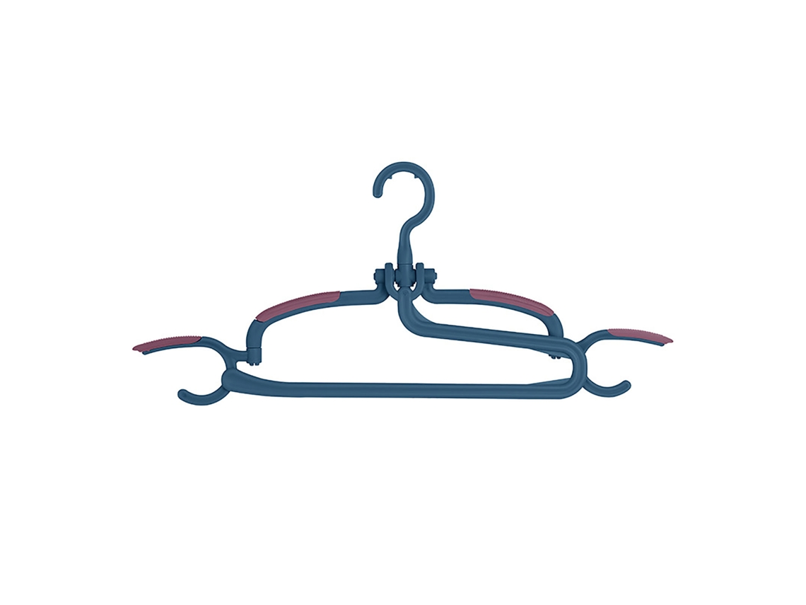 Percha para pantalones giratoria de plástico, multifuncional, antideslizante y sin costuras