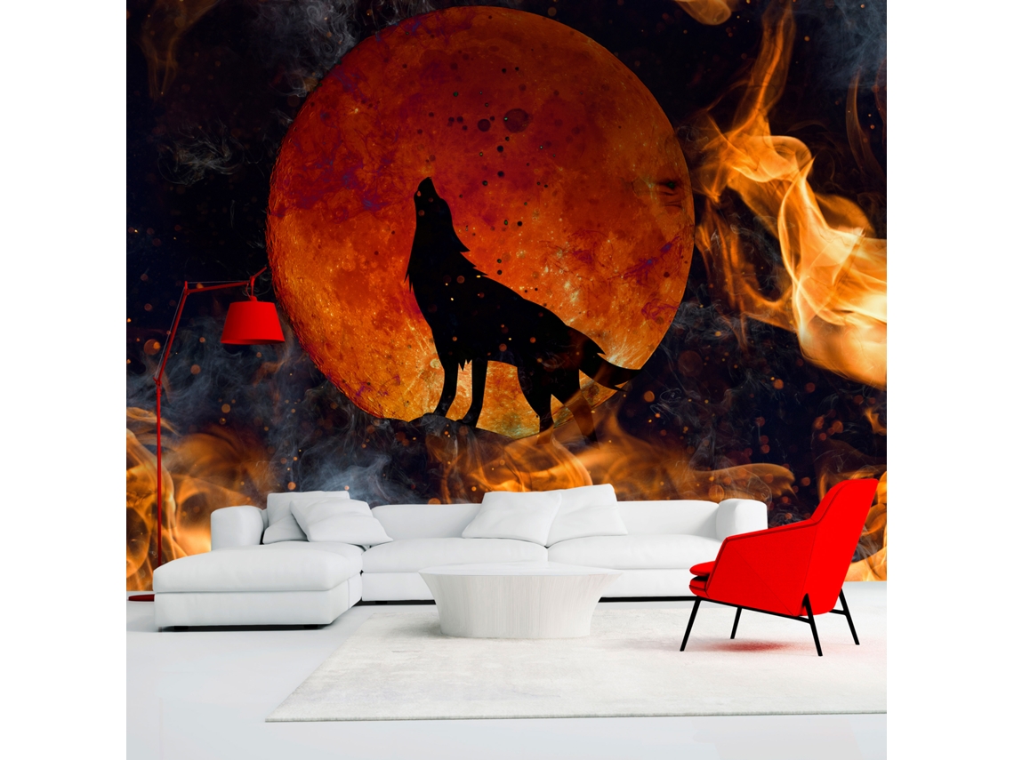 Papel de Pared ARTGEIST Wolf on Fire (147x105)