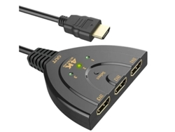Conmutador HDMI 4K de 3 puertos YIZHOOD, color negro