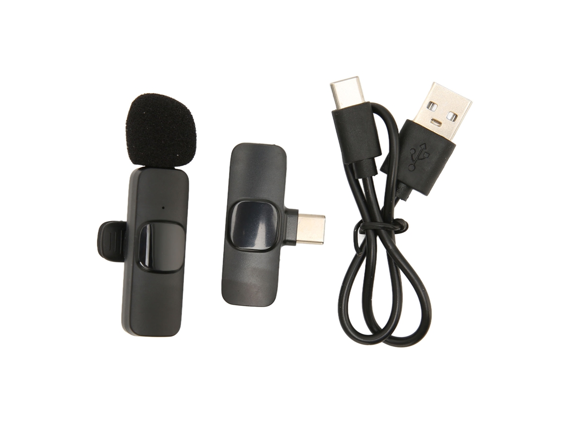 Micrófono De Solapa Mini K8 Inalámbrico Con Conexión Usb-c Plug Play Para Teléfonos Móviles, Ordenadores Y Tabletas.