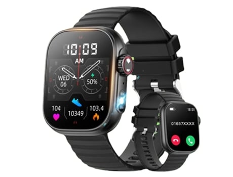 Reloj inteligente para hombre y mujer, rastreador deportivo de Fitness, linterna LED de temperatura corporal, reloj inteligente resistente al agua ...