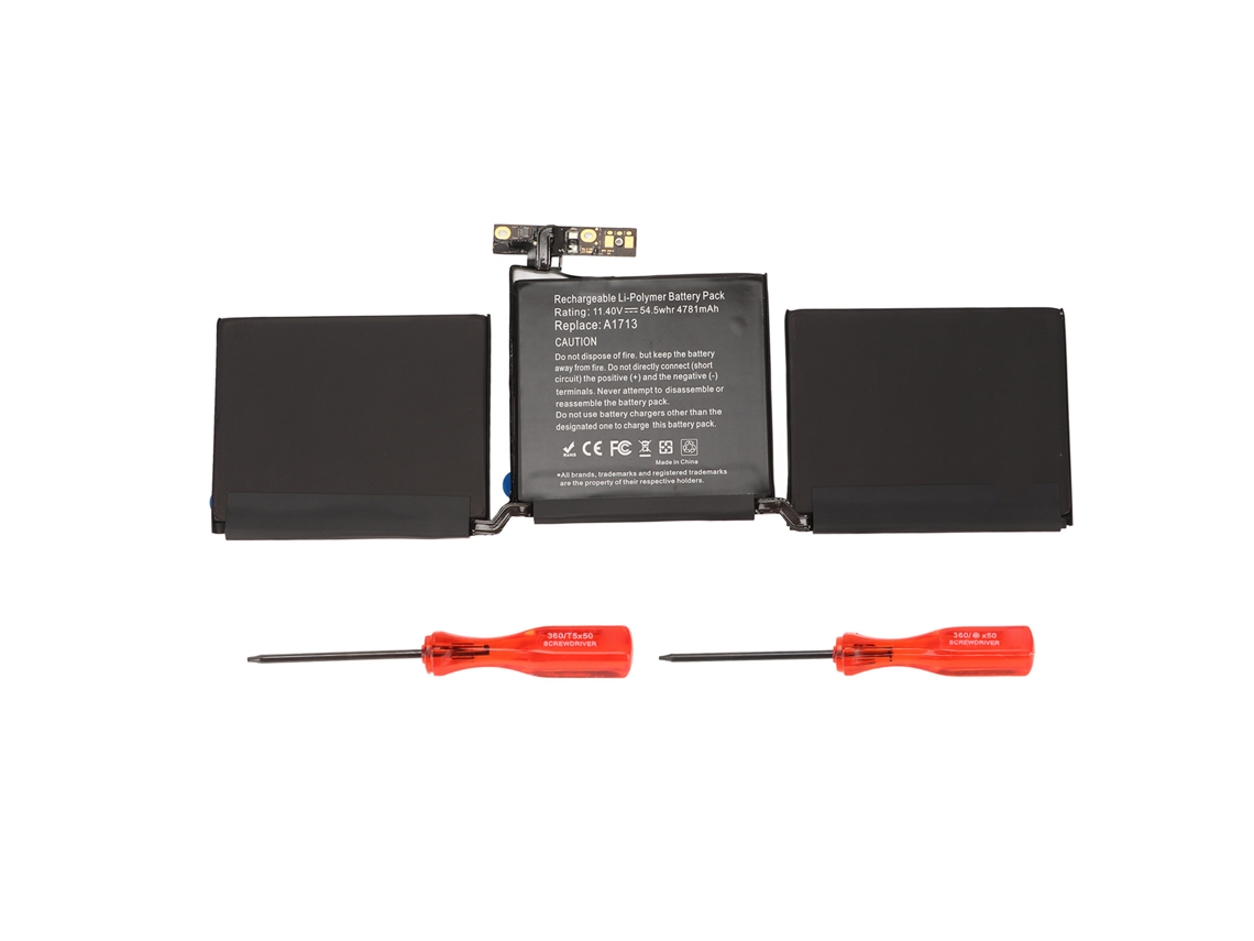 Bateria De Notebook De Substituição A1708 A1713 4781mah 54.5wh 11.4v Material Abs Para Escritório E Negócios