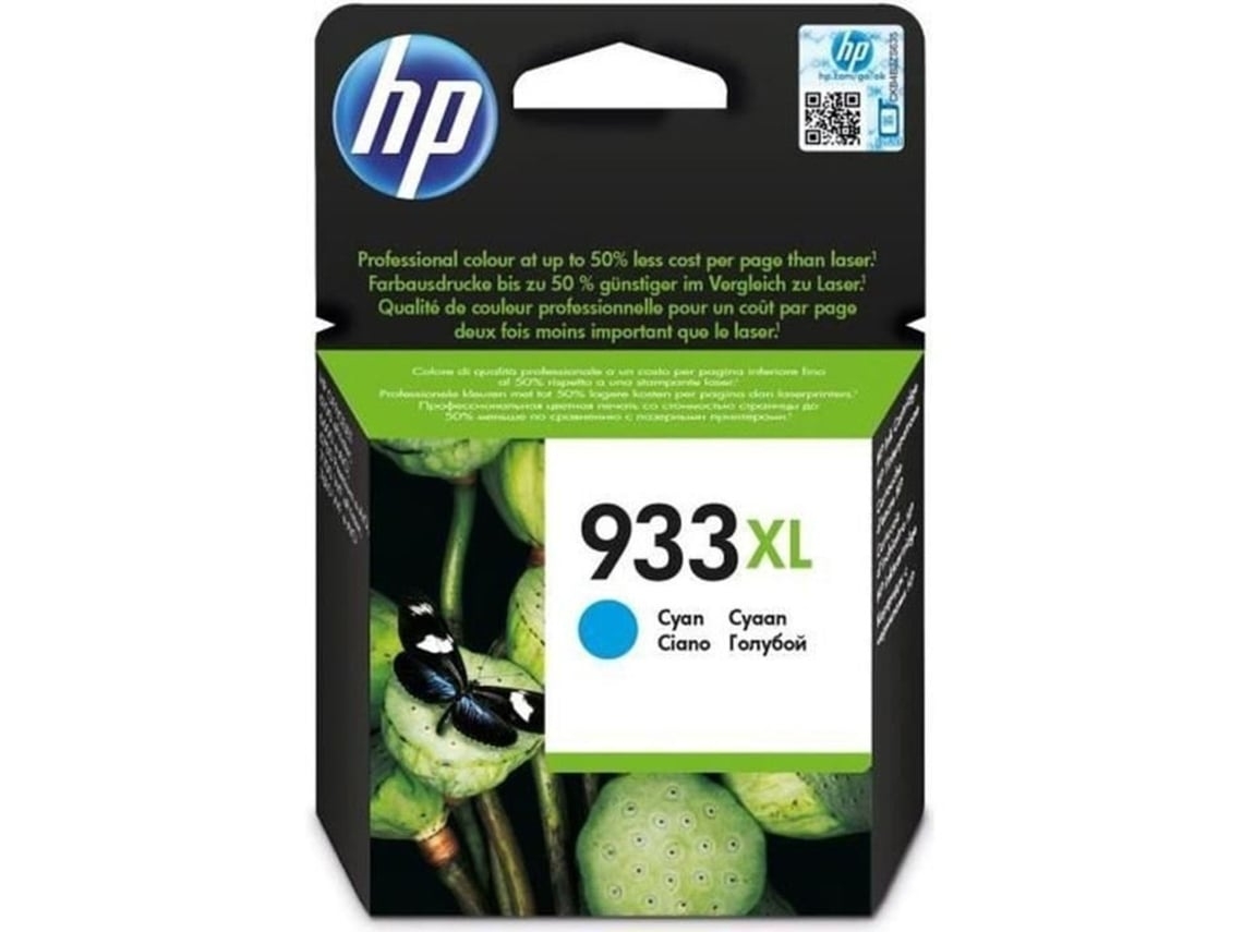 Cartucho de tinta HP 933XL cian original (CN054AE)