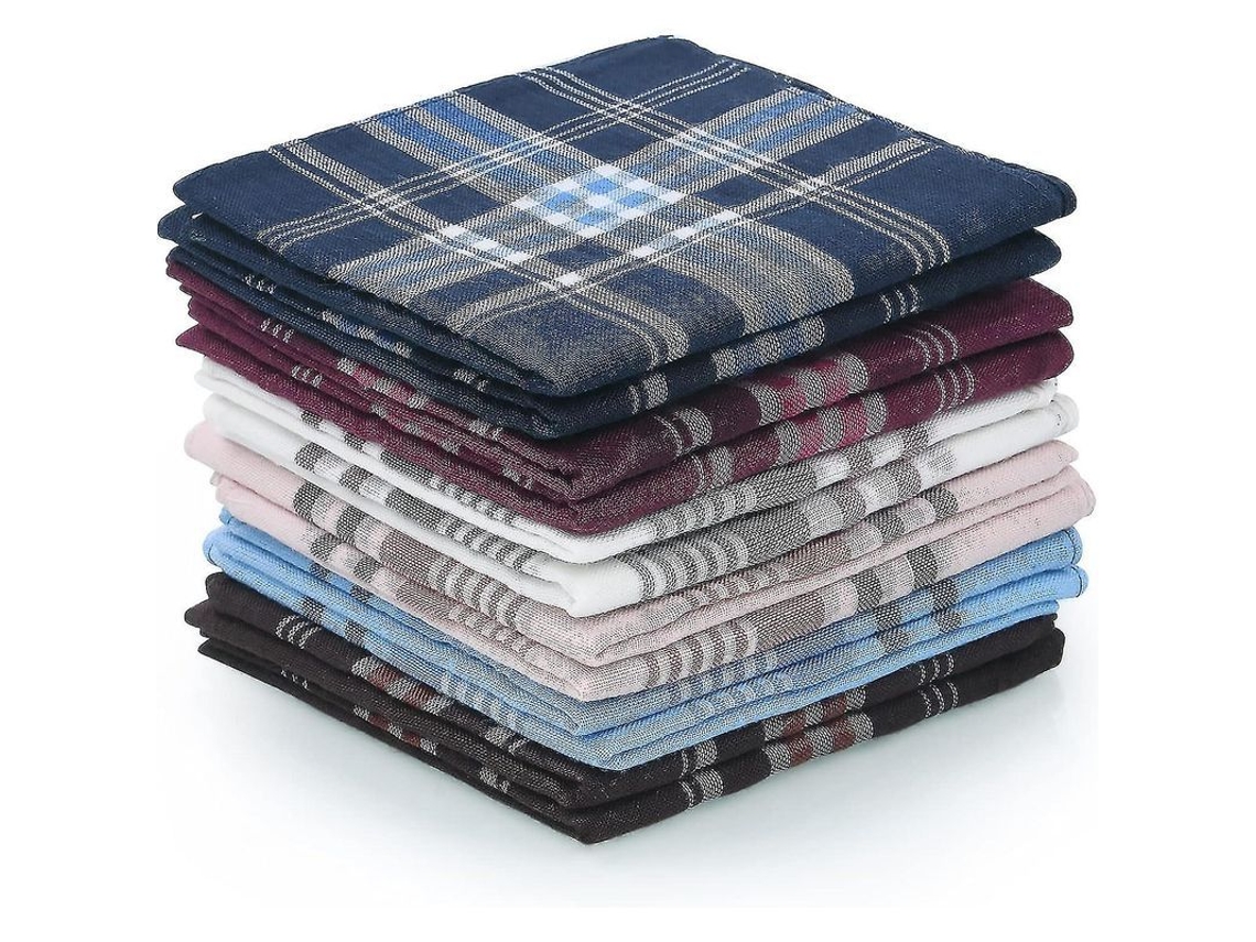 Pañuelos De Bolsillo Para Hombre, 12 Unidades, Pañuelos De Algodón Y Poliéster Blancos De Primera Calidad, Para Hombres Y Mujeres.