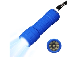 Mini linterna portátil de goma con luz potente, funciona con pilas AAA, ideal para camping y emergencias al aire libre. Aeuzwr