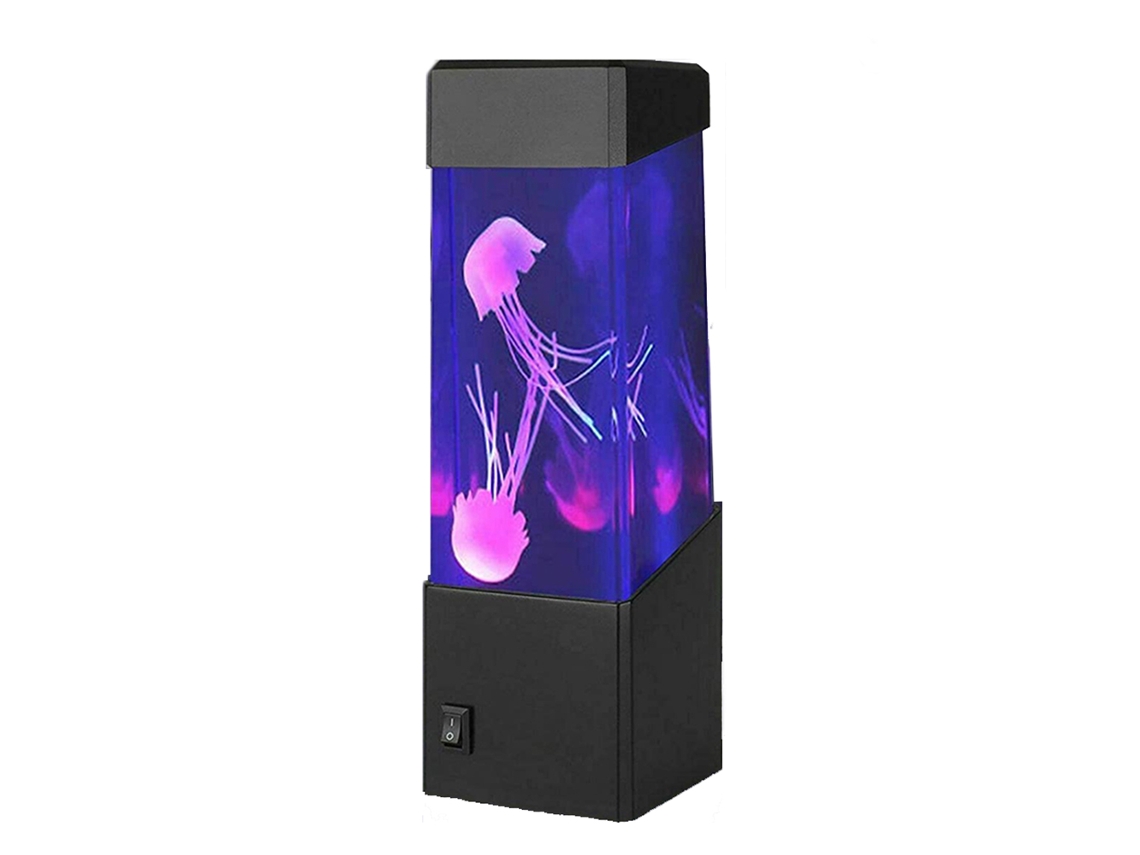 Lâmpada De Medusa Simulada Led Com Mudança De 7 Cores Luz Noturna Usb Bateria Ambiente Relaxante