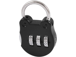 Candado De Seguridad De Combinación De 3 Códigos Con Forma De Cabeza De Rana Negra (d5efd7642af44...