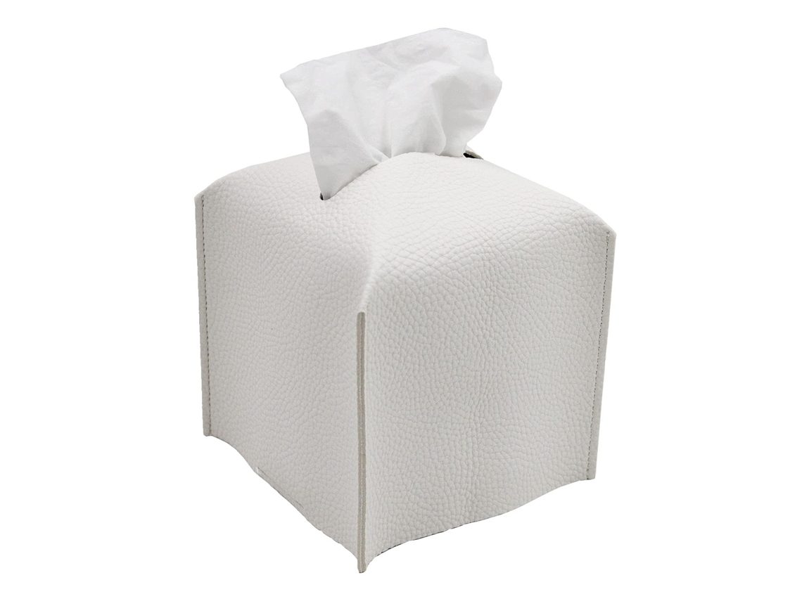 Porta Papel Higiénico Cuadrado en Cuero Sintético Moderno para Baño/Lavabo/Mesita de Noche/Oficina KOFIHETY