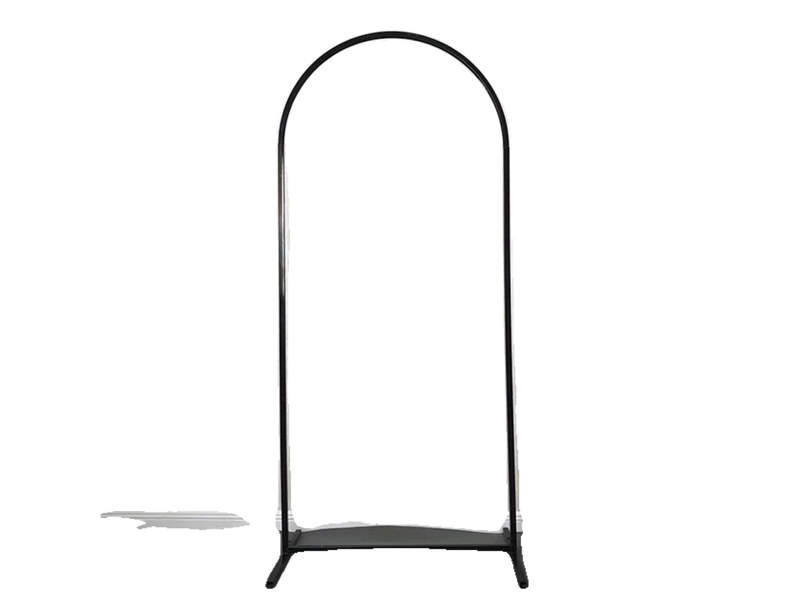 Decoración de arco de boda, material de hierro, fondo para fiesta de cumpleaños, H2M, OEM negro (78,7 pulgadas)