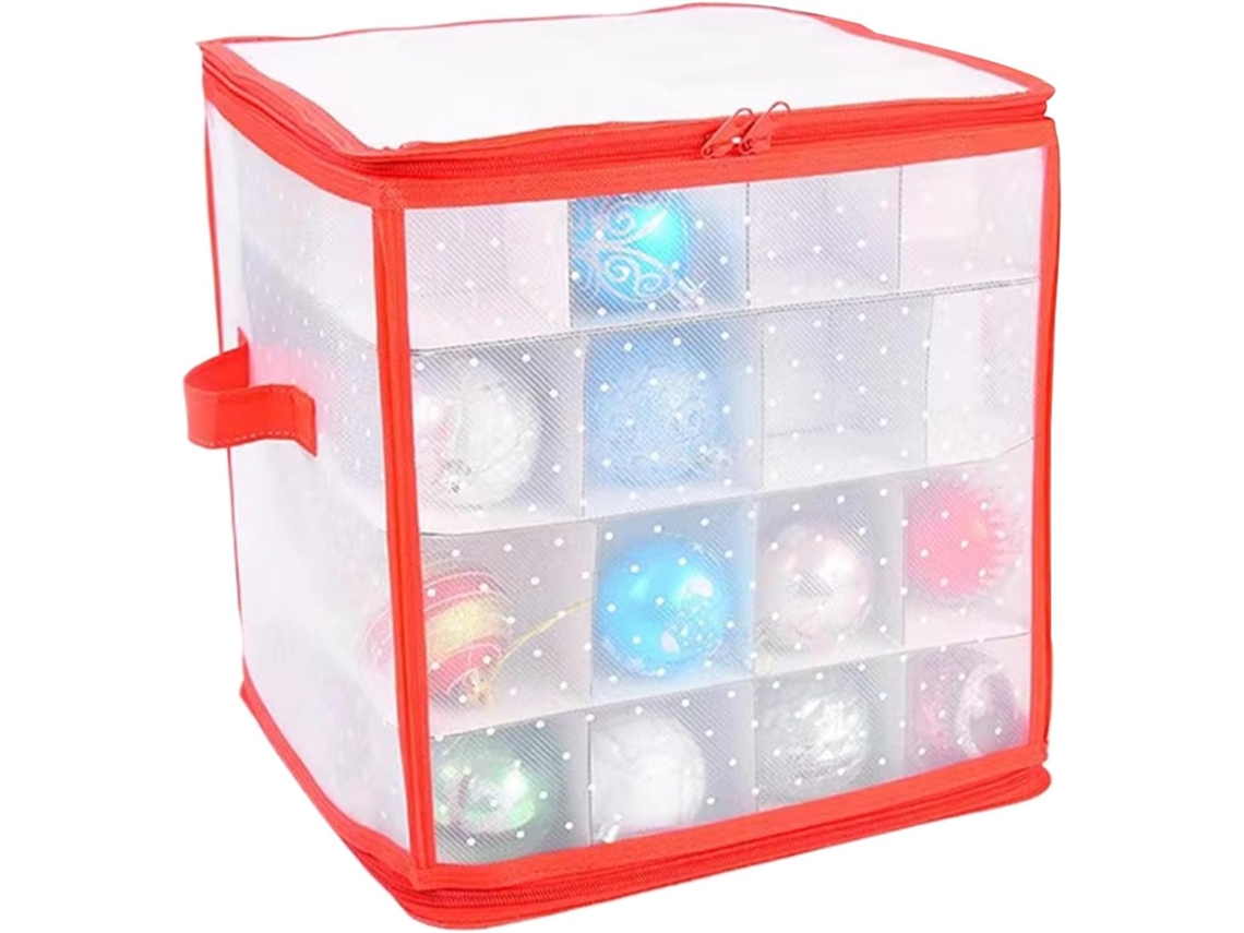 Caja Organizadora Impermeable De 64 Compartimentos Para Adornos: Perfecta Para Fiestas Y Decoración Del Hogar.