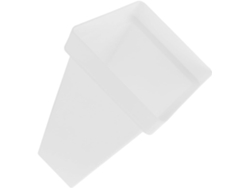 Cubo Rectangular De Mimbre Para Orquídeas Con Soporte Para Exteriores