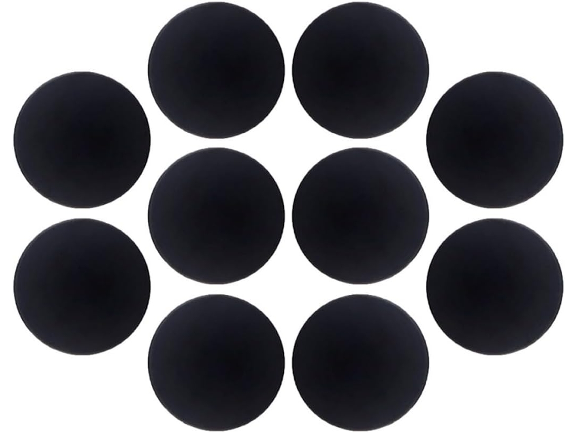 Puerta 10 Topes Autoadhesivos Silicona Negra Piezas