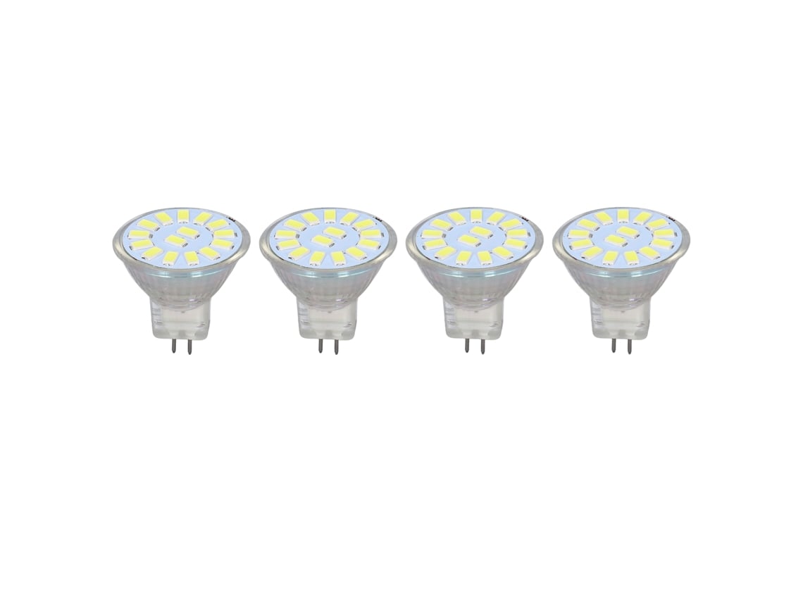 2026-4pcs Bombilla Led Mr11 15led 5w 500lm Base De Doble Pin Foco De Paisaje Para Sala De Estar Blanco Frío