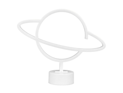Lámpara de neón LED planetaria 2026 con base de batería, adorno para el hogar, dormitorio, regalo de cumpleaños, luz rosa